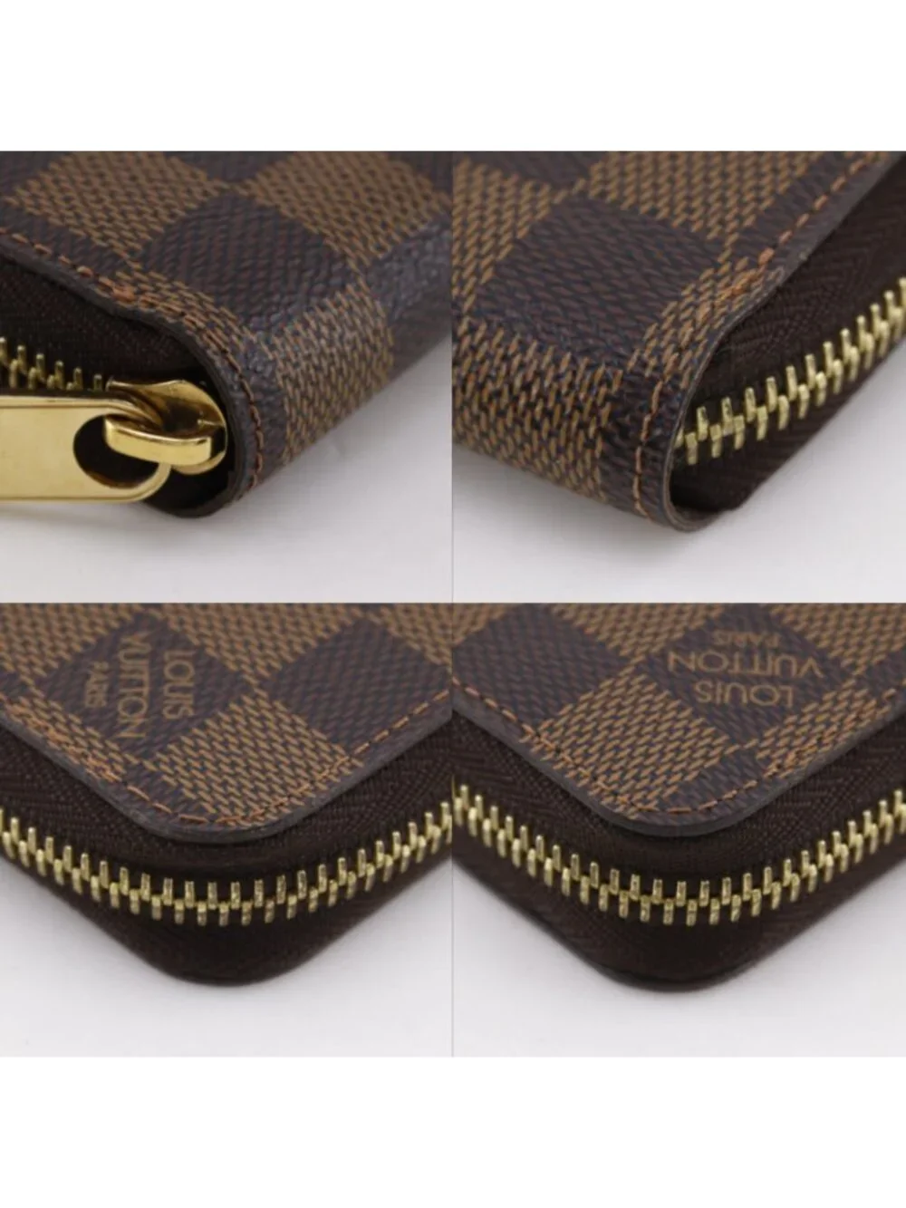 Louis Vuitton Zippy Wallet Damier Canvas Brown